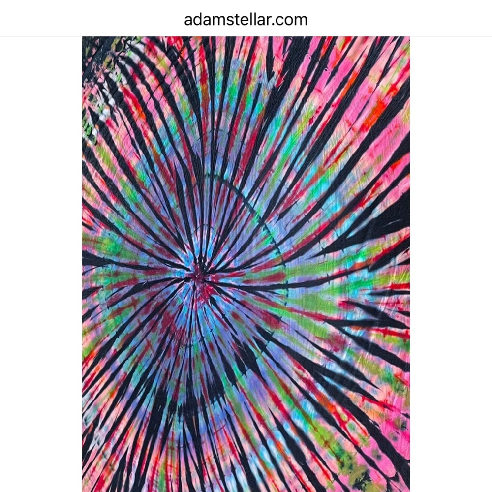 Black Rainbow Sherbet Large Tapestry